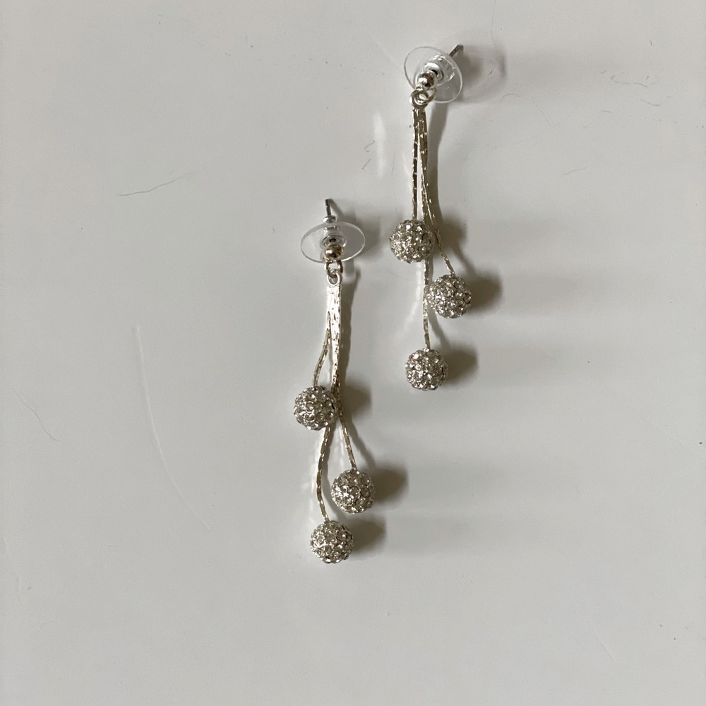 Crystal Ball Chandelier Drop Earrings